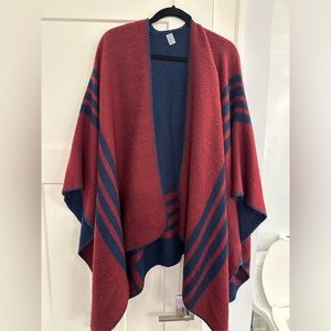 Burgundy Poncho